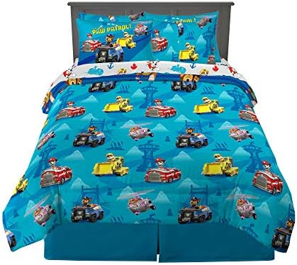 Franco Kids Bedding Super Soft Comforter and Sheet Set with Sham, 7 Piece Full Size, Paw Patrol - Image 2