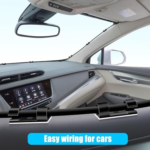 XHF 35pcs Large Self Adhesive Cable Clips Black,Wire Clips Cable Management Wire Organizer Cord Holder for Under Desk, Car, Wall, TV PC Ethernet Cable - Image 6
