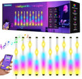 Music Sync LED Wall Lights, 10 Pack Independent Control RGB with App & USB, Beat Activated Lights for Gaming Room, Sensory Room, Party by Unknown