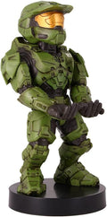 Exquisite Gaming: Halo: Master Chief - Mobile Phone & Gaming Controller Holder, Device Stand, Cable Guys, Xbox Licensed Figure, Green by ExquisiteGaming