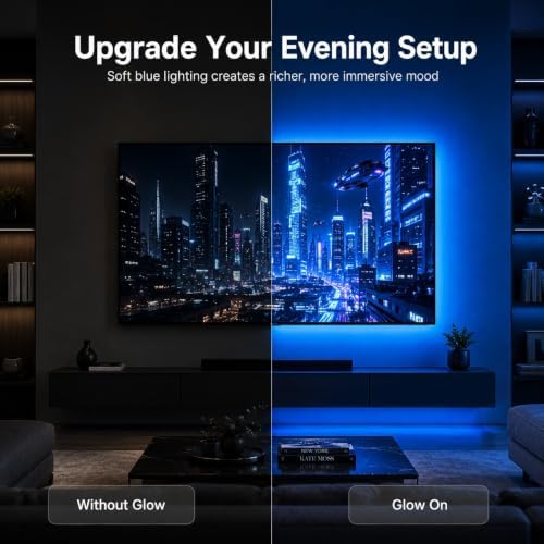 MORIACC 19.68ft LED Lights for TV, RGB TV LED Backlight for 55-85 Inch TVs, Music Sync Strip Lights Behind TV, APP & Remote Control, USB Powered for Bedroom Gaming Home Theater - Image 5