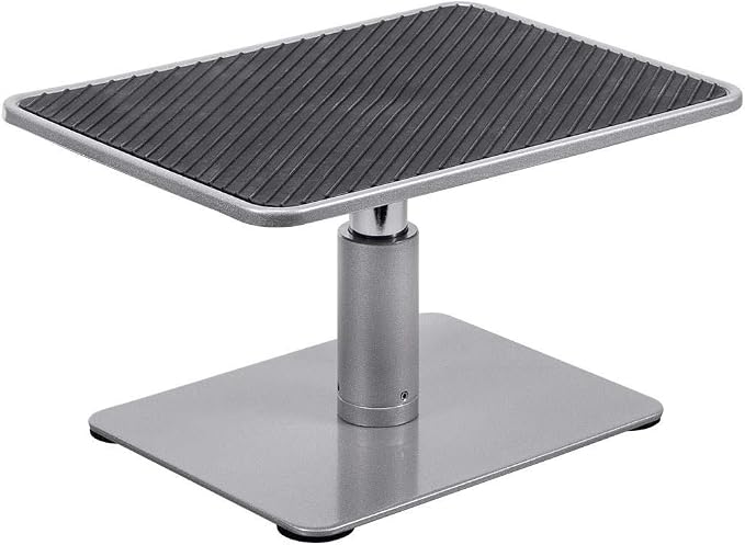 Monoprice Universal Monitor Riser Stand - Raises Monitors 4.6 to 6.5 Inches, Silver Finish - Workstream Collection - Image 2