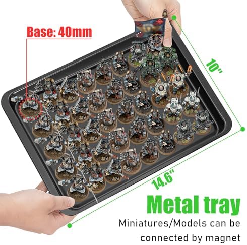 Miniatures Storage Case Miniatures Transport Case Aluminum Alloy Frame with Lock (X-Large Size) - Image 3