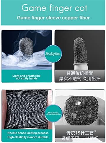 Game Finger Sleeve Thin Breathable Anti-Sweat Anti-Slip Finger Thumb Sleeve Gaming Finger Cots Gloves for Aim Keys - Image 2