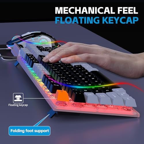 DGG Gaming Keyboard and Mouse, Headphones, Mouse pad Combo for PC Gamers - Image 2