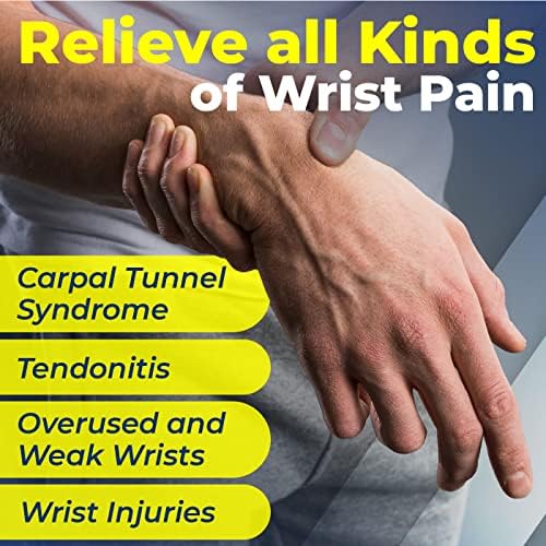Sparthos Wrist Compression Sleeves (Pair), Carpal Tunnel Brace - Blue-L | Soft Wrist Support for Men & Women, Medical Grade Elastic, Hand & Forearm, Fits Left or Right, Arthritis Pain, Volleyball - Image 5