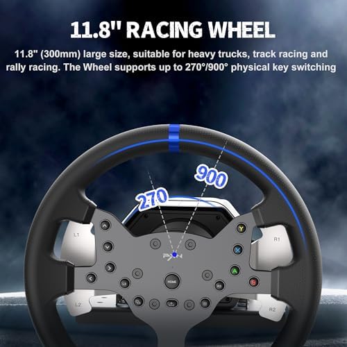 PXN V99 3.2Nm Force Feedback Gaming Steering Wheel - Image 4