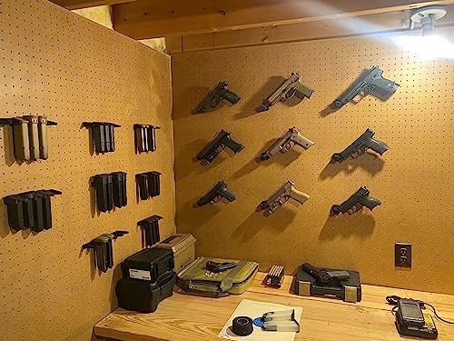 Hammy3DPrints Universal Pistol/Handgun Mount - Pegboard/Skadis/Metal Pegboard/etc. | Handgun Holder Storage Rack - Image 5