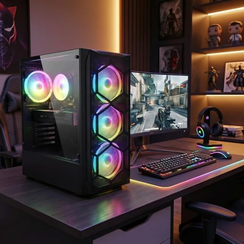 STGAubron Gaming PC Desktop,Core I7,RX 580 8G,16G RAM,512G SSD - Image 5