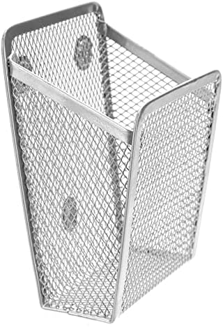 Magnetic Pencil Holder,Mesh Stainless Steel Pen Basket, Metal Writing Utensil Storage Organizer for Whiteboard,Blackboard,Kitchen, Locker, Home, or Office - Image 4