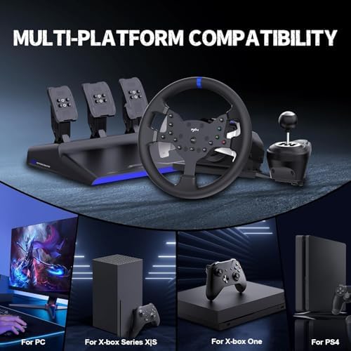 PXN V99 3.2Nm Force Feedback Gaming Steering Wheel - Image 5