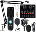 Podcast Equipment Bundle, BM-800 Condenser with Voice Changer, Recording Studio Package - Podcast Microphone Bundle for Laptop, Streaming/Live Broadcast/YouTube Recording (AM200-V8) by EnjoyYourLifewithsktome