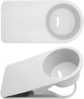 YOY 2 Pack Drink Cup Holder Clip - Table Desk Side Water Glass Beer Bottle Beverage Soda Coffee Mug Holder Cup Saucer Clip Design for Home Office, White by YOY