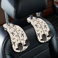 Blusabaca 2PCS Car Seat Headrest Hooks, Purses Bags Holder, Cute Black Bow by Blusabaca