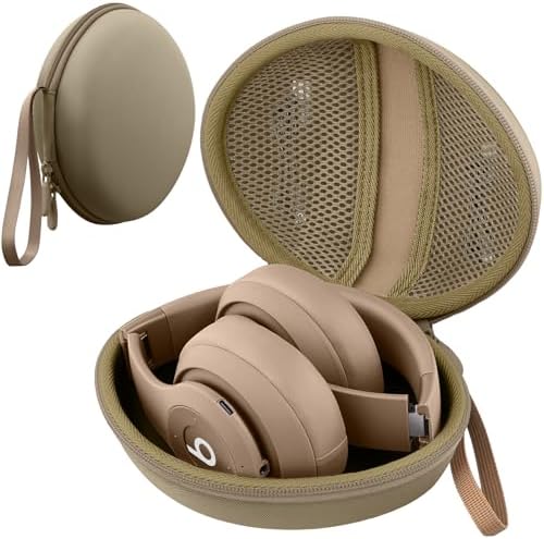 for Beats Studio Pro/Studio3/Solo4/Solo3 Headphones Hard Case, Brown by co2CREA