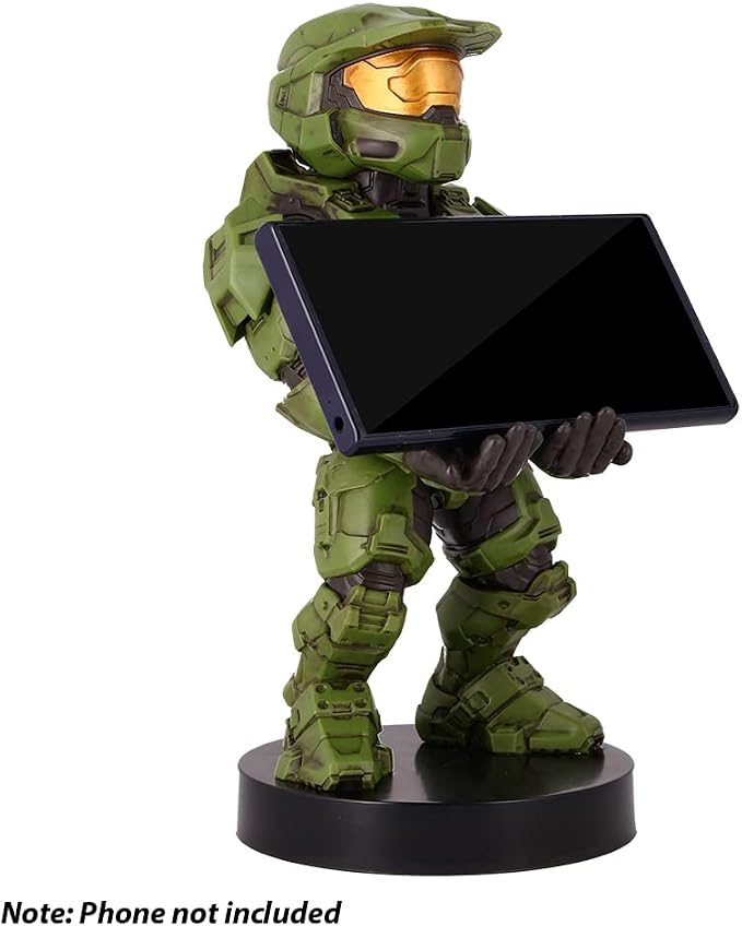 Exquisite Gaming: Halo: Master Chief - Mobile Phone & Gaming Controller Holder, Device Stand, Cable Guys, Xbox Licensed Figure, Green - Image 2