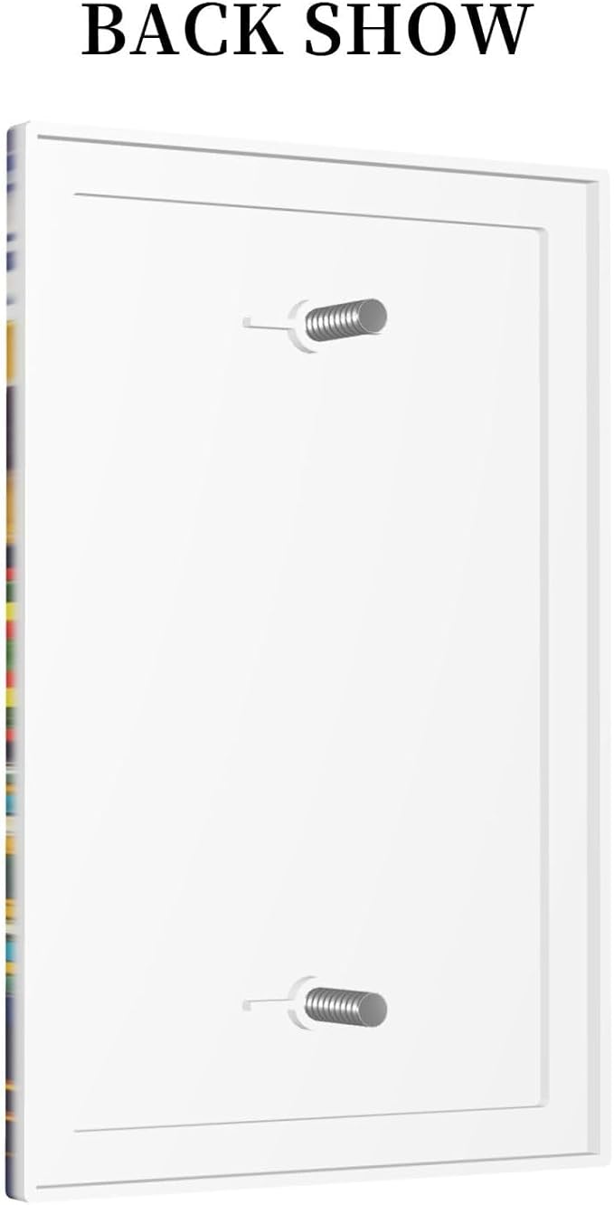 Decorative Light Switch Cover Plate Vintage Traditional Colorful Mexican Talavera Tiles Style 1 Gang No Device Single Blank Outlet Covers Wall Plate Switchplate Covers Dimmer Faceplate Decor - Image 4
