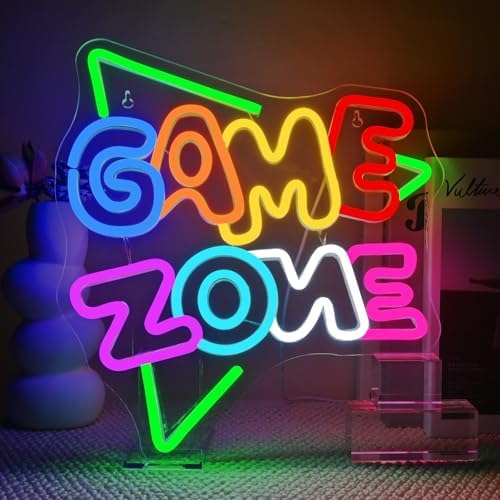 Green Game Zone Neon Sign for Boys Video Gamer Room Neon Light by gamerneon