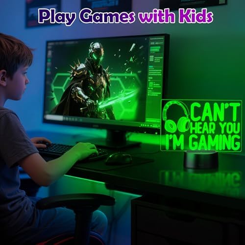 3D Illusion Night Light, Dual Control (Remote + Touch) 16 Colors, USB/Battery Powered, Gaming Equipment LED Lamp, Ideal Gift for Men Gamers Teenagers and Kids - Image 5