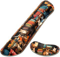 Dapesuom Enlarge Keyboard Wrist Rest, Memory Foam Wrist Cushion for Desk Mats Support, Cute Typing Pain Relief Keyboard Mouse Pad Rests Set with Non-Slip Base for Gaming Laptop Computer, Library Cats by Unknown