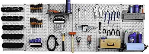 Wall Control 30-WRK-800GB Master Workbench Metal Pegboard Tool Organizer,Gray/Black by Wall+Control