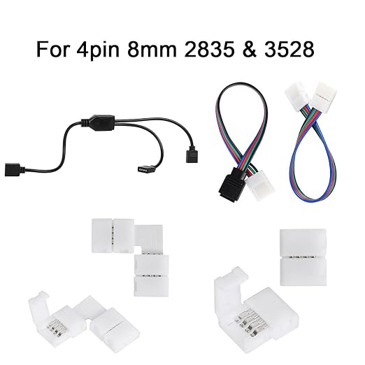 SUPERNIGHT 3528 2835 4 Pin 8mm LED Strip Connector Kit - Image 6