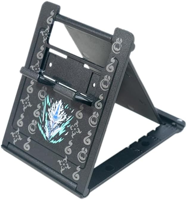 Yoidesu Game Console Stand Holder, Portable Bracket, with Mobile Phone Tablet Holder, Foldable Angle Adjustable Stand (Silver Dragon) - Image 6