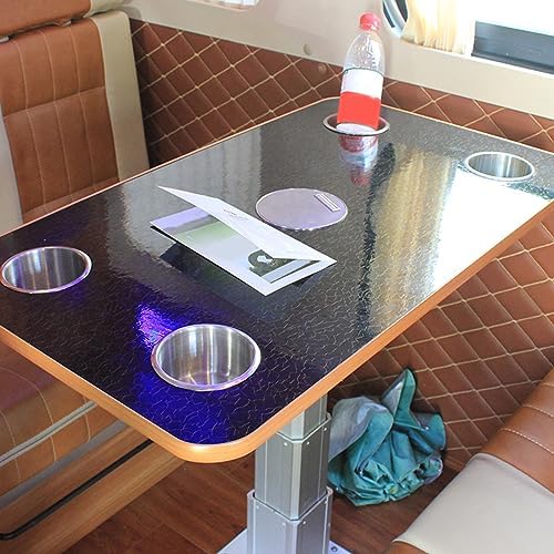 Stainless Steel Drop-in Cup Holder, 2pcs Single Car Cup Drink Holder Poker Table Drink Holder Computer Desk Ashtray for Sofa Boat Rv Couch Recliner Car Truck Poker Table - Image 4