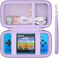 Supmay Carrying Case Compatible with WELLST·G/ for GuaiyeyeAP Handheld Game for Kids -Preloaded 220 Retro Video Games, Portable Gaming Player Storage Holder Travel Bag with Mesh Pocket, Purple by Supmay