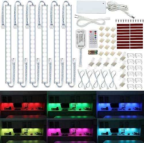 Under Cabinet LED Lighting RGB Color Changing & Super Bright White Light by Litever