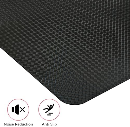 Vicwe Gaming Chair Mat for Hardwood Floor, 60"×46" Chair Mat, Easy Glide | Large Non-Slip Office Chair Mat for Rolling Chairs, Easy-Clean, Floor Protector, Computer Mat for Home Office, Gaming, Black - Image 6
