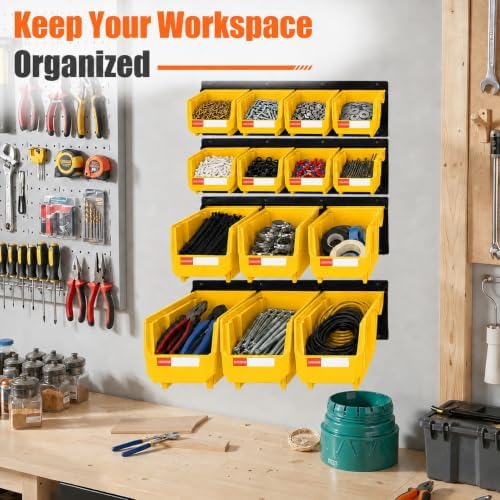 14pc Wall-Mounted Organizer V1 V2 V3 Master Combo Set Yellow - Image 7