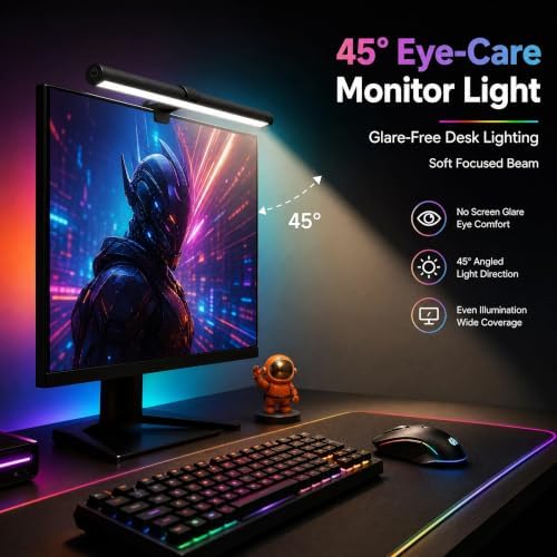 RGB Monitor Light Bar Dual USB Reading Screen Lamp Touch Switch - Image 4