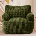 MAXYOYO Kids Bean Bag Chair, Comfy Bean Bag Sofa with Filler | Bean Bag Chair for Boys and Girls, Lazy Sofa with Pocket Floor Chair for Gaming, Reading, Dark Green by MAXYOYO