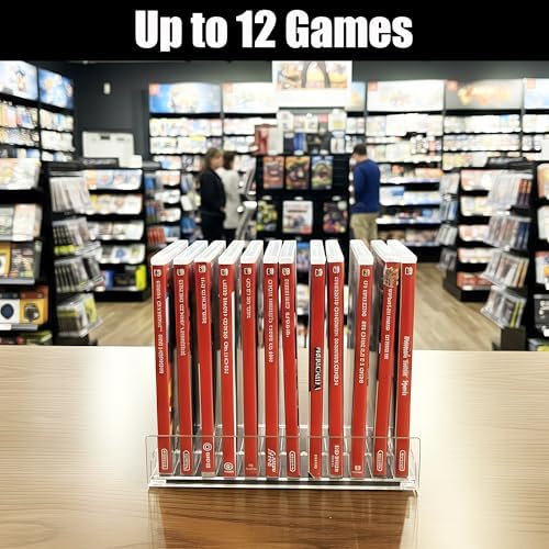 WEIMINLI 12-Game Case Holder & Organizer for Nintendo Switch, Clear Acrylic - Image 4