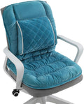 Office Chair Cushion Soft Seat Pad with Backrest Upgraded Lumbar Support Desk Chair Cushions for Dorm, Desk, Rocking Chairs，Patio by Gujuja