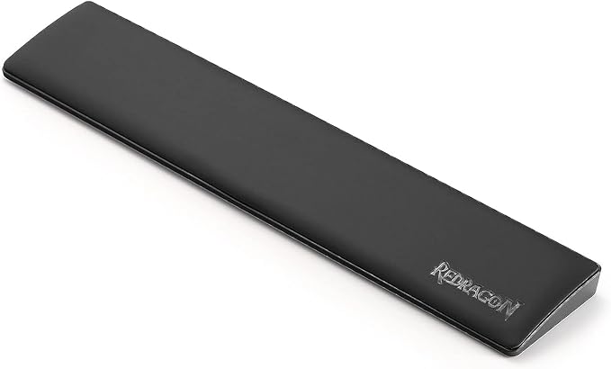 Redragon P036 Meteor M Computer Keyboard Wrist Rest Pad, Ergonomic Soft Memory Foam Wrist Support w/Anti-Slip Rubber Base, 80% 87 Keys TKL Size 14.13 x 2.87 in, 0.78 inch (20mm) Height, Black - Image 4