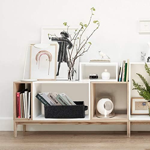 Long Gray Storage Baskets Narrow Storage Basket Organizer Storage Bins for Small Toys Keys Make Up Hair Cosmetic Drawer Home Decor Storage Basket Decorative Storage Bin - Image 4