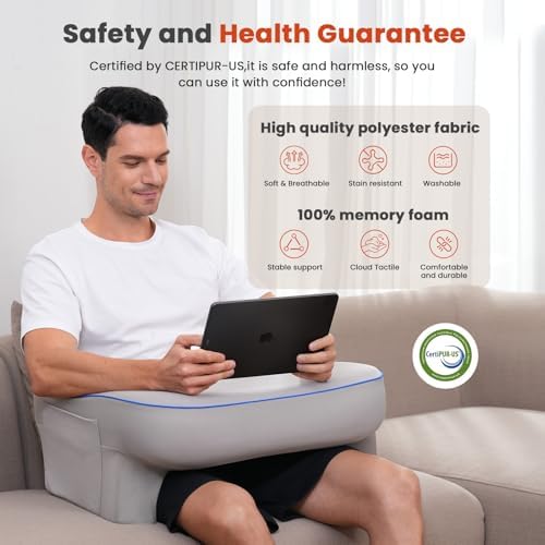 Reading Pillow,Lap Desk Pillow for Laptop - Image 4