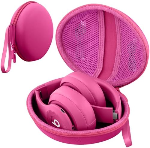 for Beats Studio Pro/Studio3/Solo4/Solo3 Headphones Hard Case, Rose Red by co2CREA