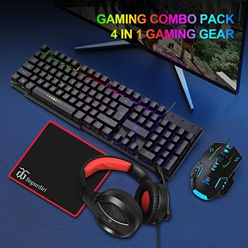 DGG Gaming Keyboard and Mouse, Headphones, Mouse pad Combo for PC Gamers - Image 6