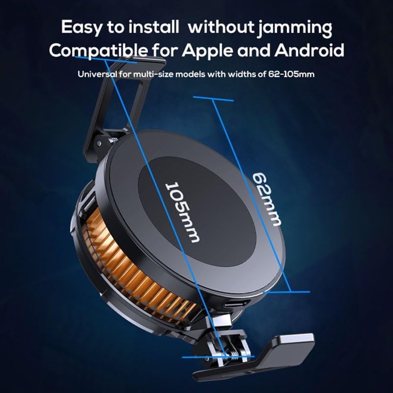 Magnetic Phone Cooler for Gaming, RGB Semiconductor Cooling Fan for iPhone and Android Phones, Portable Mobile Phone Radiator with 3 Cooling Modes, Quiet Cooling Fan for Gaming (CX07) - Image 4