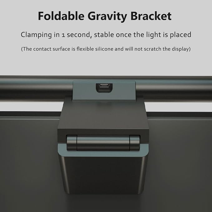 Monitor Light Bar, Touch E-Reading Monitor Light Lamp, No Screen Glare Stepless Dimming USB LED Hanging Light for Work and Office - Image 3