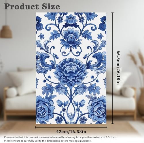 Headrest Cover for Small Recliner 26x16 Inch 2 Pcs - Easy Install Waterproof Polyester Slipcover, Non-Slip Breathable Protector with Nails for Home/Office, Celadon Flower Leaf Print - Image 6