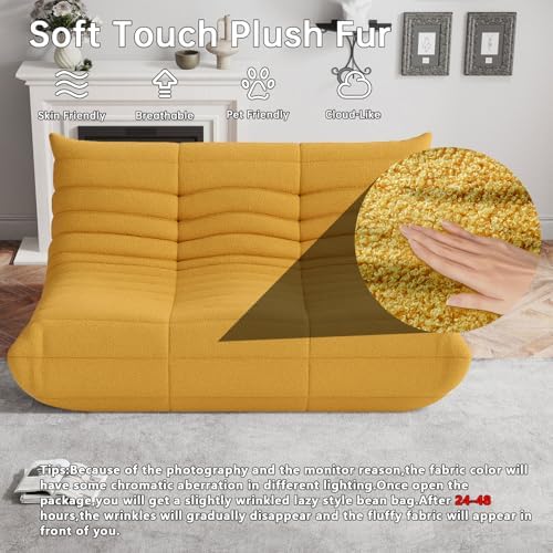 WHGBJA Oversized Bean Bag Chair for Adults with Memory Foam 3 Seater Couch | Floor Sofa Couch for Gaming, Reading, Bedroom, Living Room, Comfy, Boneless, Ergonomic - Image 3