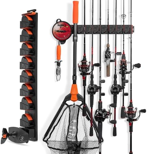 KastKing GravityLock V8 Fishing Rod Holder with Line Spooler, Holds 8 Rods by KastKing