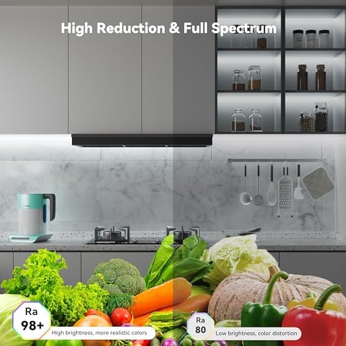 PAUTIX COB LED Strip Light 32.8ft,LED Lights UL-Listed Daylight White 6000K Strip Lights with RF Remote,Dimmable Super Bright 24V Cool White Natural White LED Tape Lights,Cabinet Office Lighting - Image 4