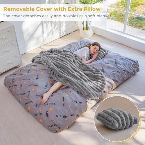 MAXYOYO Bean Bag Chair, Giant Bean Bag Chair for Adults with Pillow - Image 3