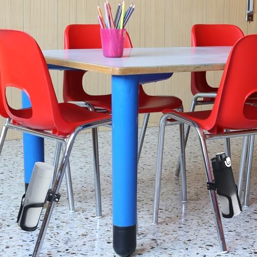Reallnaive 6 Pcs Water Bottle Holder for Classroom Desk Cupholder Back to School Gift for Student Anti-Spill 360° Rotating Water Bottle Holder for Desk Chair to Hold Coffee Cup for Office Classroom - Image 4