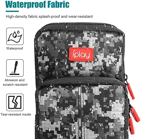 Backpack Carrying Travel Bag for Nintendo Switch/2/Lite/OLED/Console/Dock/Joy-Cons&Accessories Storage, Portable Nylon Waterproof Crossbody Shoulder Chest Sling Side Gaming Bag for Men, Camouflage - Image 2